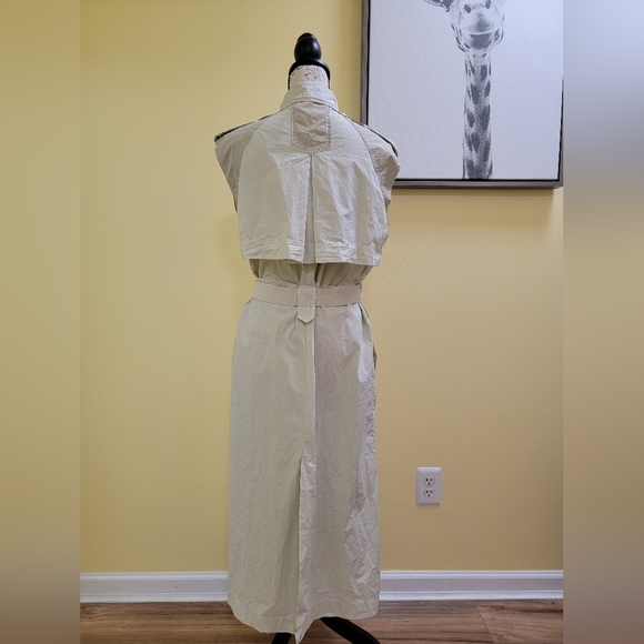 Zara SRPLS  limited edition trench dress, size S, beige - Picture 4 of 11